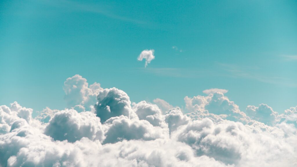 Blue sky with clouds